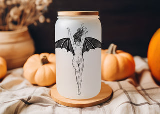Batwoman 16oz Frosted Glass Tumbler