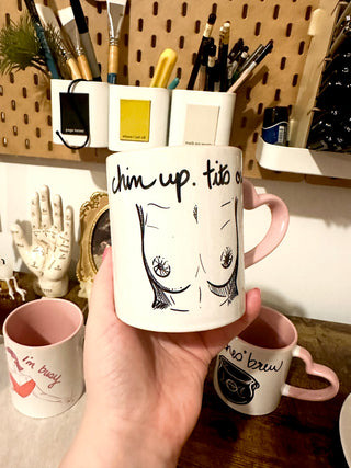 Chin Up Tits Out Mug