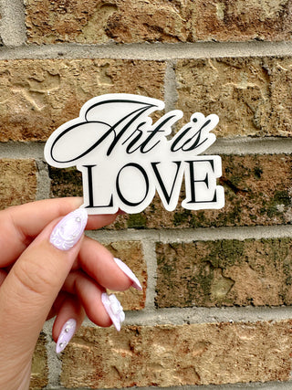 Art is Love Sticker