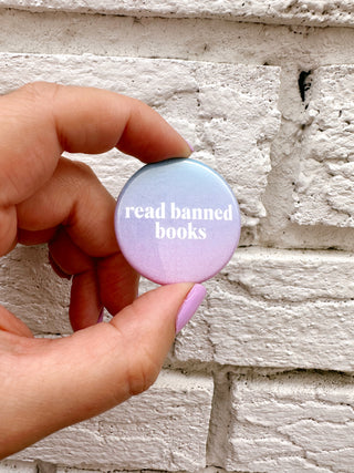 Read Banned Books Button Pin