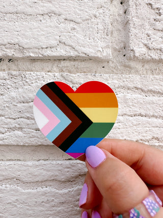 Progressive Pride Flag Sticker