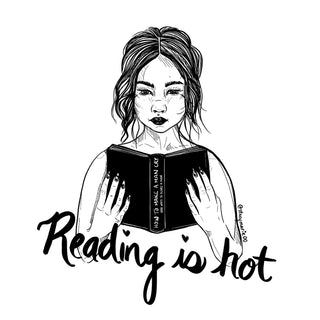 Reading is Hot Art Print