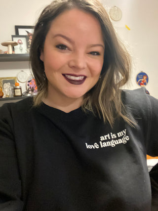 Art is my Love Language Sweater